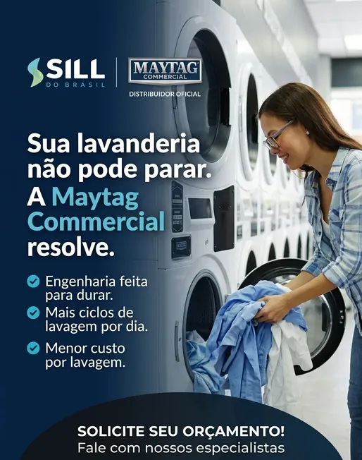 Sua lavanderia não pode parar: a Maytag Commercial resolve